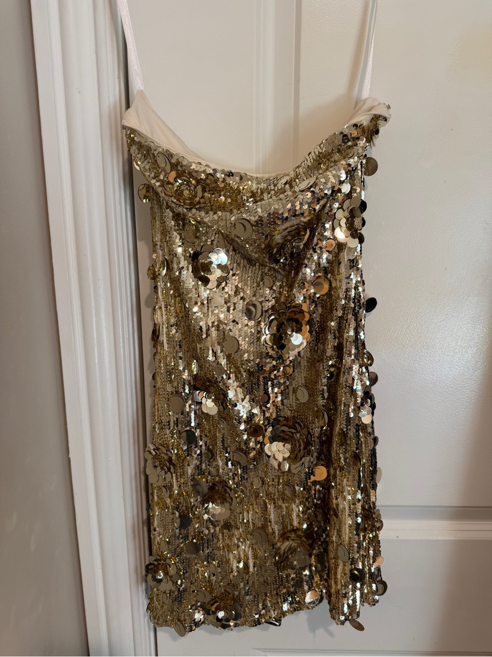 More to Come Gold Sequin Dress